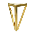 Luxurious Modern Triangle Hollow-Out Gold Furniture Leg for Sofas & Cabinets