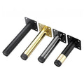 Round Tubular Furniture Support Legs with Base Plate