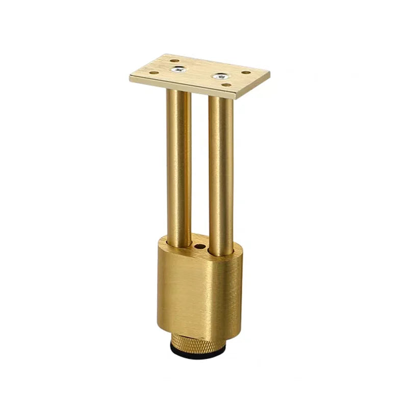 Luxurious Modern Double-Rod Adjustable Furniture Leg (Brushed Gold)