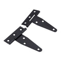 Heavy-Duty Black Decorative T-Strap Hinge (Tee Hinge)
