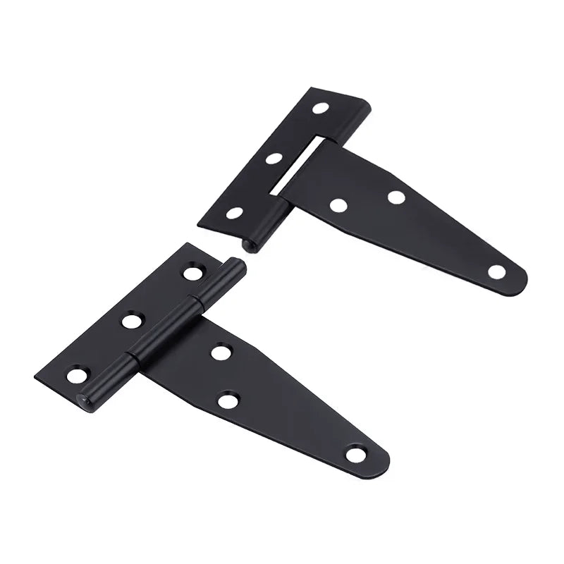 Heavy-Duty Black Decorative T-Strap Hinge (Tee Hinge)