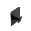 Minimalist Square Wall Hook with Round Peg (Matte Black)