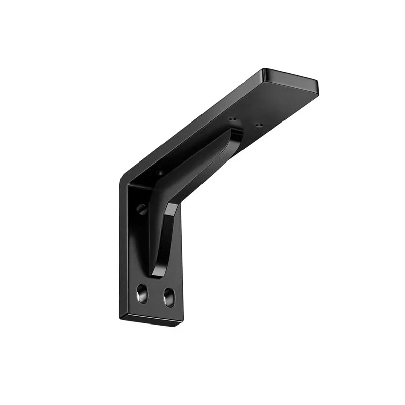 Modern Matte Black Reinforced Shelf Bracket (Floating Support Series)
