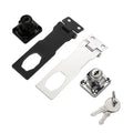 Premium Keyed Hasp Lock with Integrated Cylinder & Keys