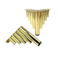 Art Deco Tiered Waterfall Metal Furniture Legs (Gold)