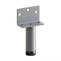 Heavy-Duty Side-Mount Adjustable Furniture Leg with L-Bracket