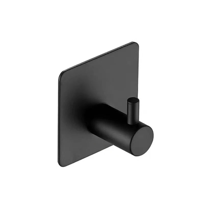 Minimalist Matte Black Square Wall Hook
