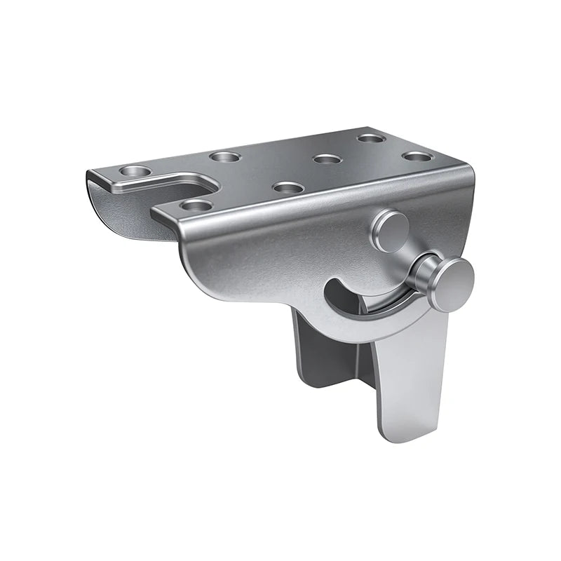 90-Degree Self-Locking Folding Hinge with Push-Pull Pin Release