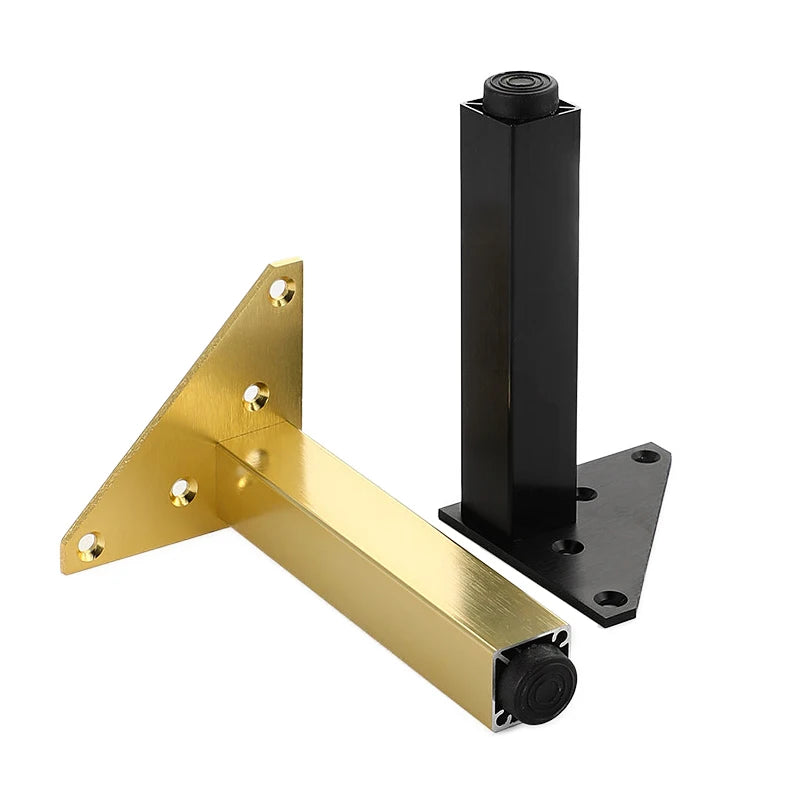 Modern Square Tapered Metal Furniture Legs for Sofas & Cabinets