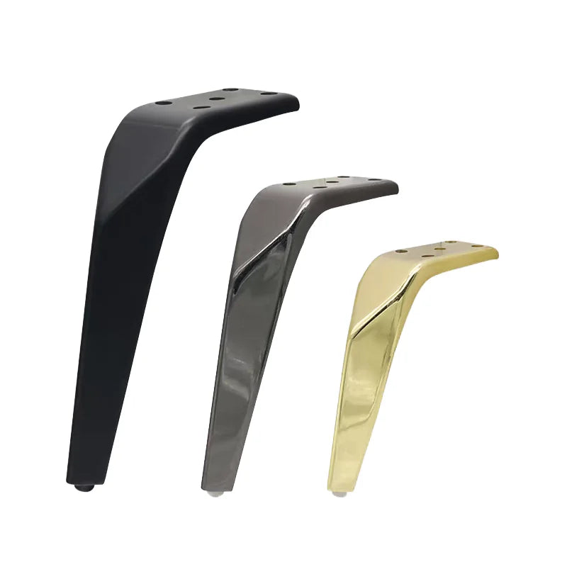 Modern Slanted Curved Metal Furniture Sofa Support Legs