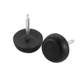 Heavy-Duty Nail-On Furniture Glides & Floor Protectors (Industrial Black)