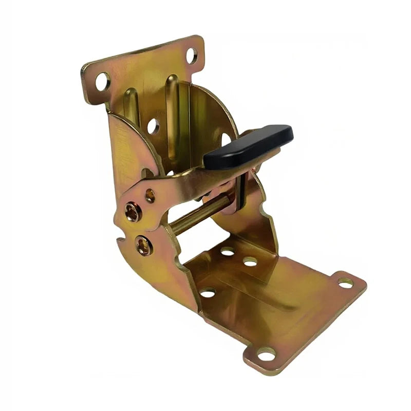 90-Degree Trigger-Release Self-Locking Folding Hinge (Yellow Zinc)