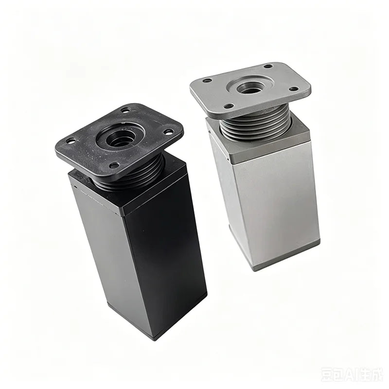 Adjustable Square Aluminum Furniture Legs (Modern Minimalist Series)