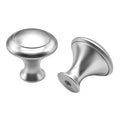Modern Brushed Nickel Mushroom Cabinet Knobs