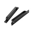 Recessed Matte Black Sliding Door Finger Pull Handle