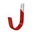 Heavy-Duty Red Vinyl-Coated Wall Mounted Storage J-Hook for Garages